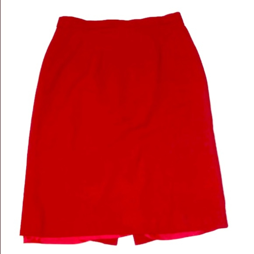 Talbots Red Pencil Skirt